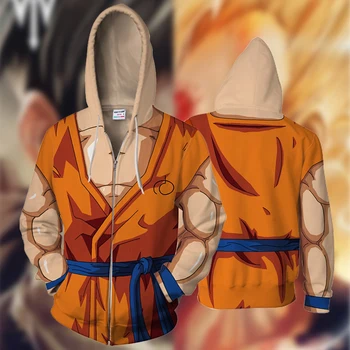 2019 autumn and winter new 3D printing hoodie Dragon Ball Z son Goku Cosplay zipper hoodie hooded hip hop shirt
2019 autumn and winter new 3D printing hoodie Dragon Ball Z son Goku Cosplay zipper hoodie hooded hip hop shirt
