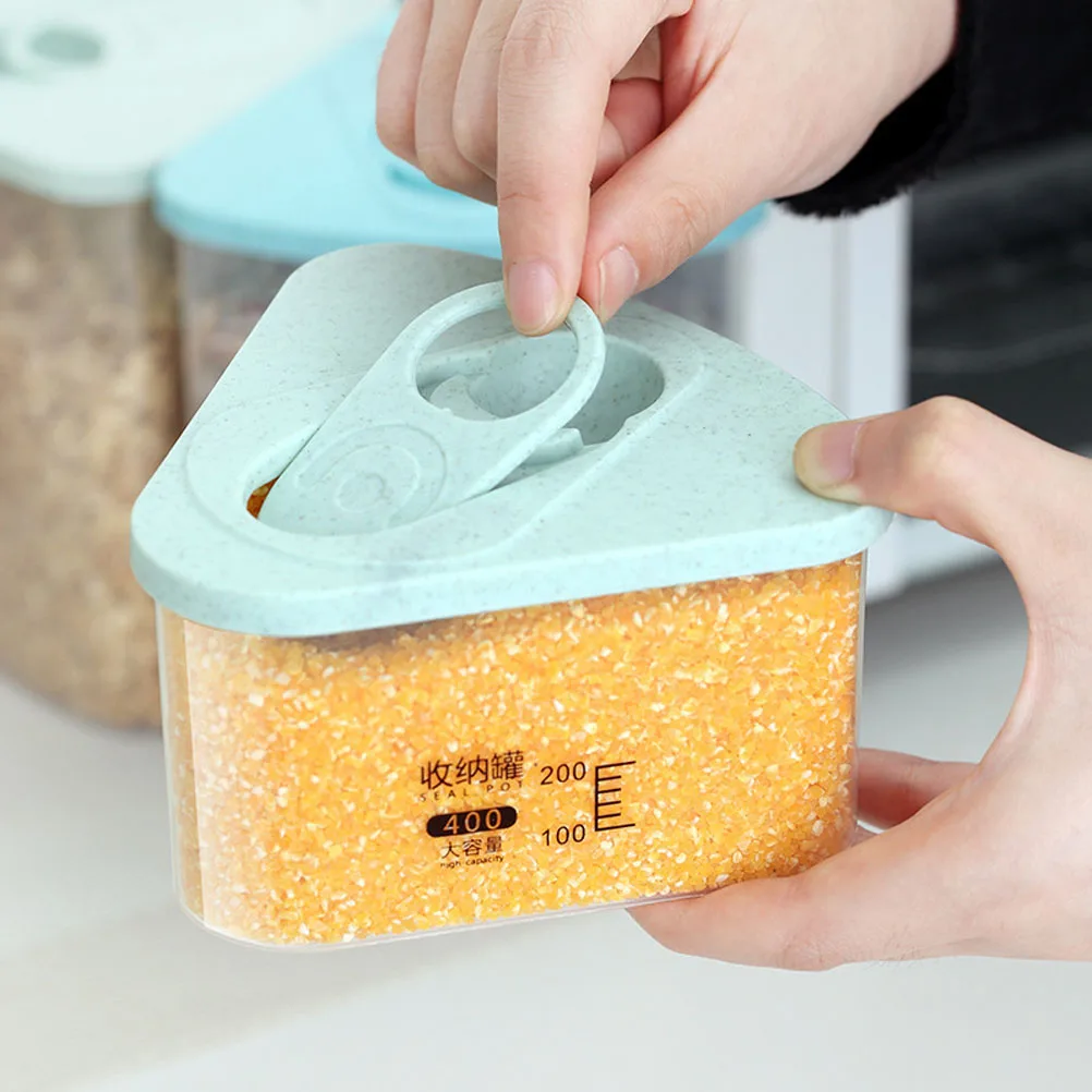 Wheat Straw Sealed Canister Plastic Triangle Jar Food Storage Container with Lid for Kitchen Storage Box Random Color 1500ML
Wheat Straw Sealed Canister Plastic Triangle Jar Food Storage Container with Lid for Kitchen Storage Box Random Color 1500ML