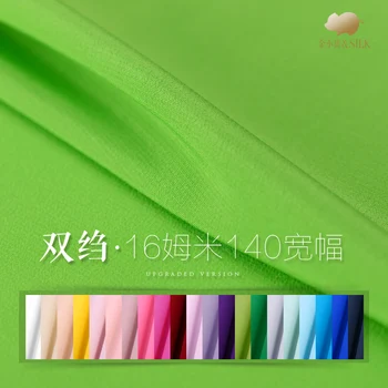 140 wide 16momme silk double crepe solid color silk fabric 24 colors optional skirt clothes cheongsam cloth clothing fabric
140 wide 16momme silk double crepe solid color silk fabric 24 colors optional skirt clothes cheongsam cloth clothing fabric