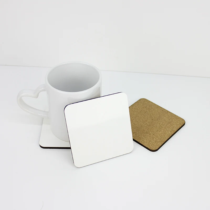 Оптовая продажа 200 шт DIY сублимированный МДФ круг Coaster Hardboard Wad чашка коврик для
