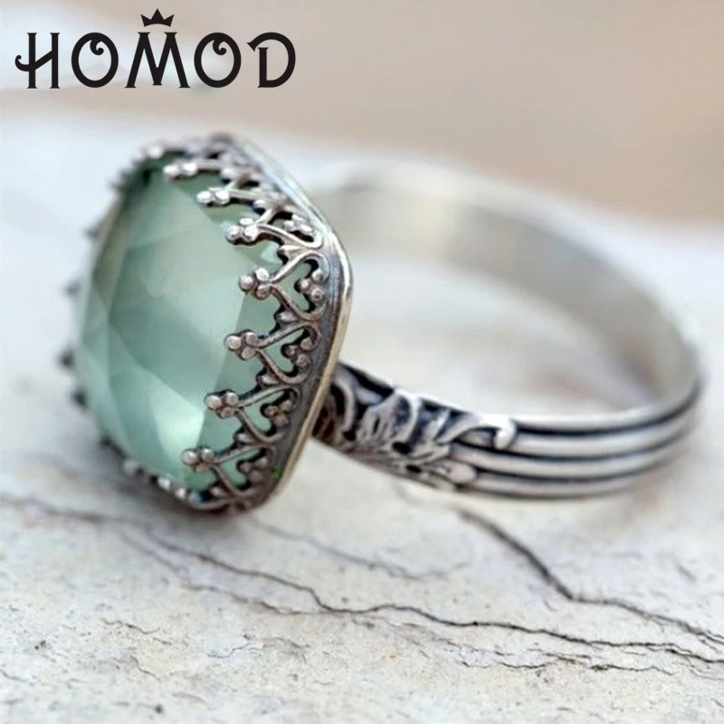 HOMOD 2019 New Dark Green Stone Rings For Women Wedding Gift Silver Rings Men Princess Luxury Jewelry Bague Femme Anillos Mujer
HOMOD 2019 New Dark Green Stone Rings For Women Wedding Gift Silver Rings Men Princess Luxury Jewelry Bague Femme Anillos Mujer