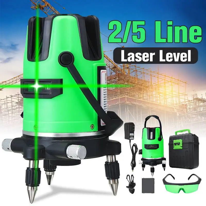 2/5 Line 3D Green Laser Level Measuring Instruments Self Leveling 360 Horizontal Vertical 532nm Green Laser Beam w/Outdoor Mode
2/5 Line 3D Green Laser Level Measuring Instruments Self Leveling 360 Horizontal Vertical 532nm Green Laser Beam w/Outdoor Mode