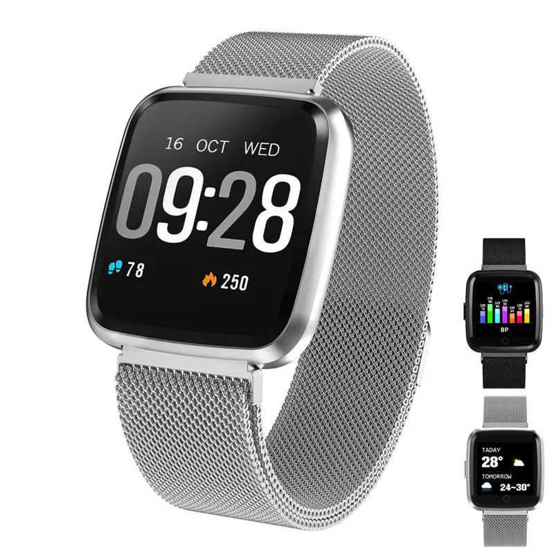 Big Screen bluetooth Smart Watch Stainless Steel Smartwatch Blood Pressure Pedometre Calories Wristwatches For Android IOS Phone
Big Screen bluetooth Smart Watch Stainless Steel Smartwatch Blood Pressure Pedometre Calories Wristwatches For Android IOS Phone