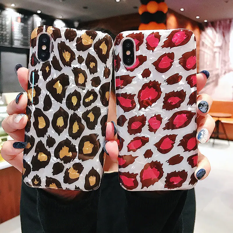 Leopard Print Case For iPhone X 6 6S 7 8 Plus Colorful Shell Pattern Cover For iPhone XR XS Max Soft IMD Phone case
Leopard Print Case For iPhone X 6 6S 7 8 Plus Colorful Shell Pattern Cover For iPhone XR XS Max Soft IMD Phone case