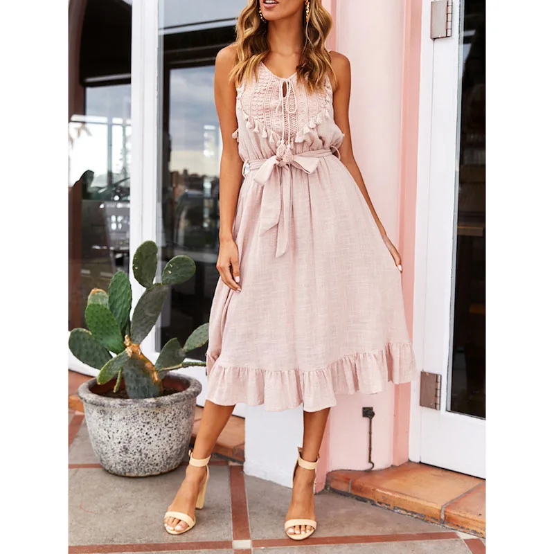 Sexy summer dress women sleeveless lace up bandage ribbon party beach white dresses bandage female elegant tassel sundress
Sexy summer dress women sleeveless lace up bandage ribbon party beach white dresses bandage female elegant tassel sundress