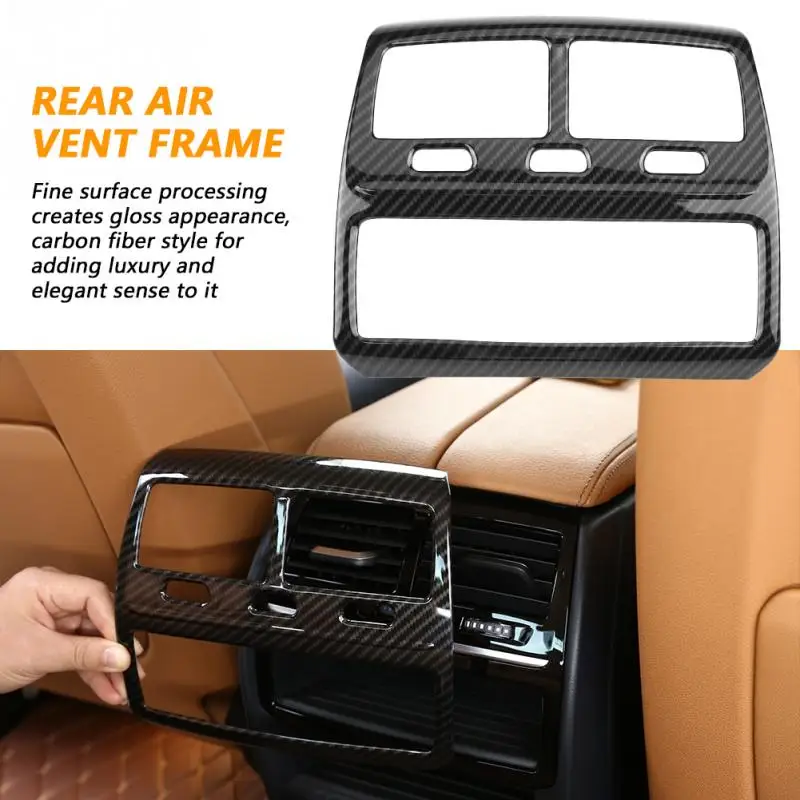 For BMW 5 Series G30 2017-2018 ABS Carbon Fiber Car Styling Rear Air Conditioning Vent Outlet Frame Cover Trim
For BMW 5 Series G30 2017-2018 ABS Carbon Fiber Car Styling Rear Air Conditioning Vent Outlet Frame Cover Trim