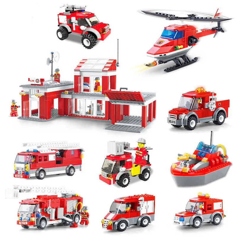 Urban Fire Series Fire Engine Rescue Force Mini Model Building Blocks Educatinal Toy For Children's Gifts
Urban Fire Series Fire Engine Rescue Force Mini Model Building Blocks Educatinal Toy For Children's Gifts