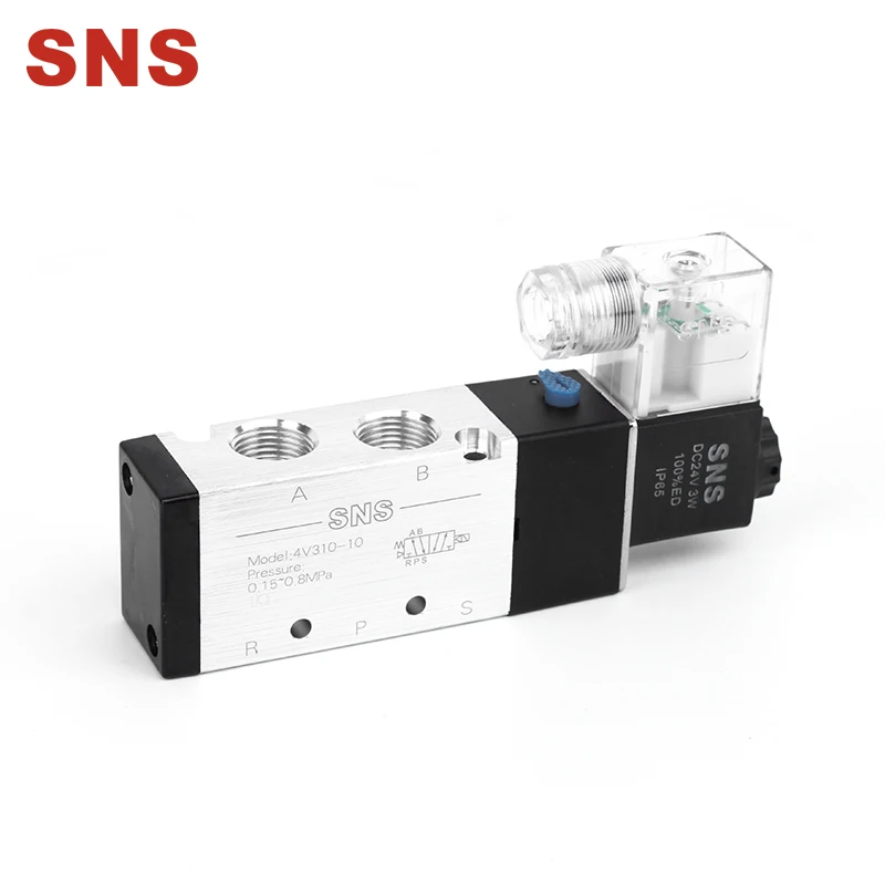 SNS 4V310-10/DC24V 5/2 порт 1/4 на входе одна катушка управляемый пилотом Электрический