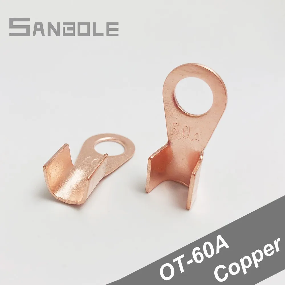 Splice Terminal OT-60A Circular Wire Naked Battery Cable Dia Copper Electrical Connector Open Lugs 60A (100PCS)
Splice Terminal OT-60A Circular Wire Naked Battery Cable Dia Copper Electrical Connector Open Lugs 60A (100PCS)
