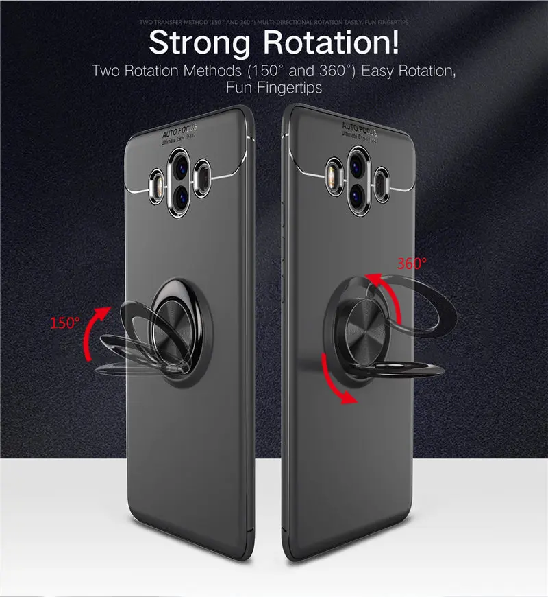 Чехол для Huawei Mate 10 ALP L29 L09 автомобильный держатель магнитный кронштейн кольцо на
