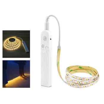 Pir Motion Sensor Led Strip Cabinet Light 60leds/m Under Bed Lamp For Closet, Wardrobe,stairs Battery Power Night Light 1m 2m 3m
Pir Motion Sensor Led Strip Cabinet Light 60leds/m Under Bed Lamp For Closet, Wardrobe,stairs Battery Power Night Light 1m 2m 3m
