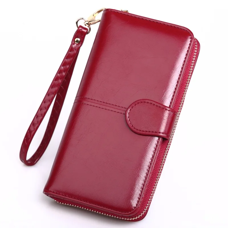 Special Offer Beautiful Oil Wax Leather Women Wallets Multifunction Long Zipper Hasp Wallet Elegant Women Clutch Mobile Bag
Special Offer Beautiful Oil Wax Leather Women Wallets Multifunction Long Zipper Hasp Wallet Elegant Women Clutch Mobile Bag