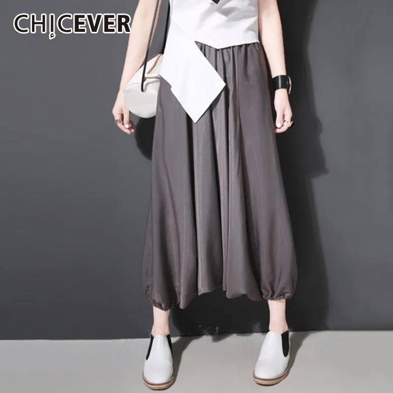 CHICEVER Calf Length Trousers For Women Solid High Waist Oversized Casual Cross Pants Female Spring 2019 Spring Autumn New
CHICEVER Calf Length Trousers For Women Solid High Waist Oversized Casual Cross Pants Female Spring 2019 Spring Autumn New
