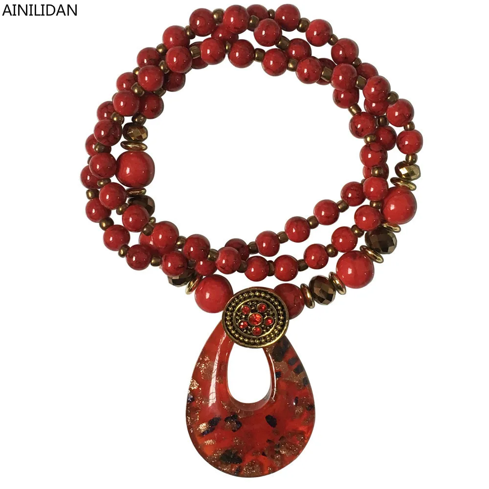 AINILIDAN Boho Style Coloured Glaze Long Sweater Chain New Ethnic Jewelry Handmade Red Glass Beaded Necklace Pendants
AINILIDAN Boho Style Coloured Glaze Long Sweater Chain New Ethnic Jewelry Handmade Red Glass Beaded Necklace Pendants