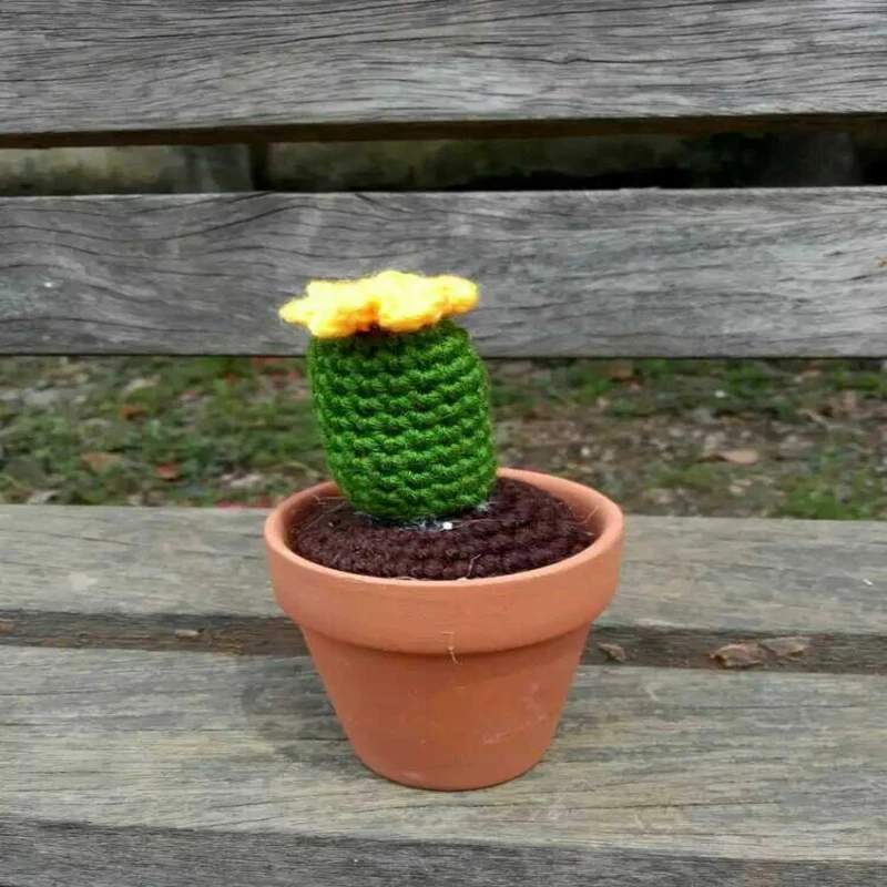Pure Handmade Knitted Crochet Creative Artificial Green Plants Cactus Home Desk / Office Putting Decorations
Pure Handmade Knitted Crochet Creative Artificial Green Plants Cactus Home Desk / Office Putting Decorations
