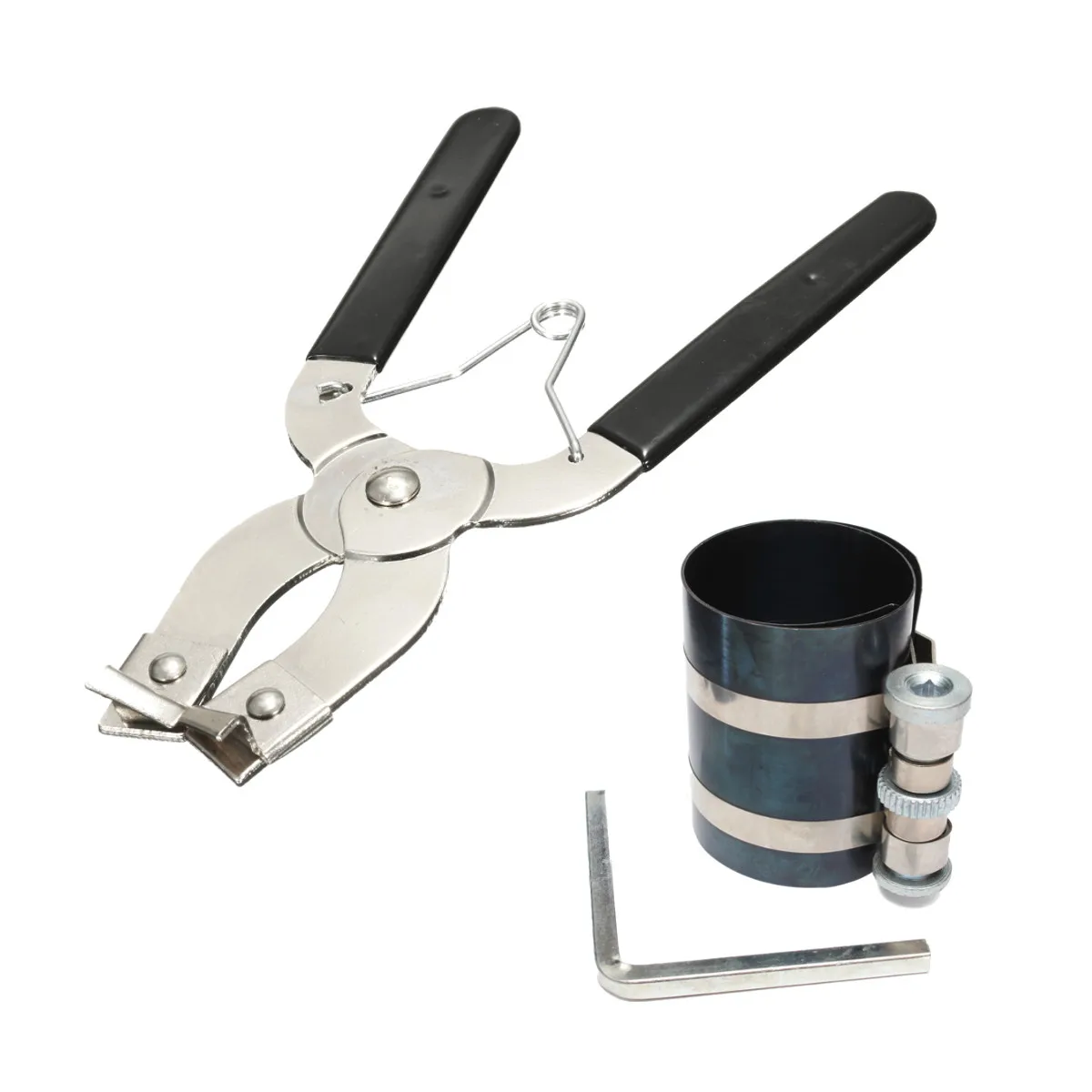 1 Set Piston Ring Compressor Installer Ratchet Plier Remover Expander Engine Pull Tool
1 Set Piston Ring Compressor Installer Ratchet Plier Remover Expander Engine Pull Tool