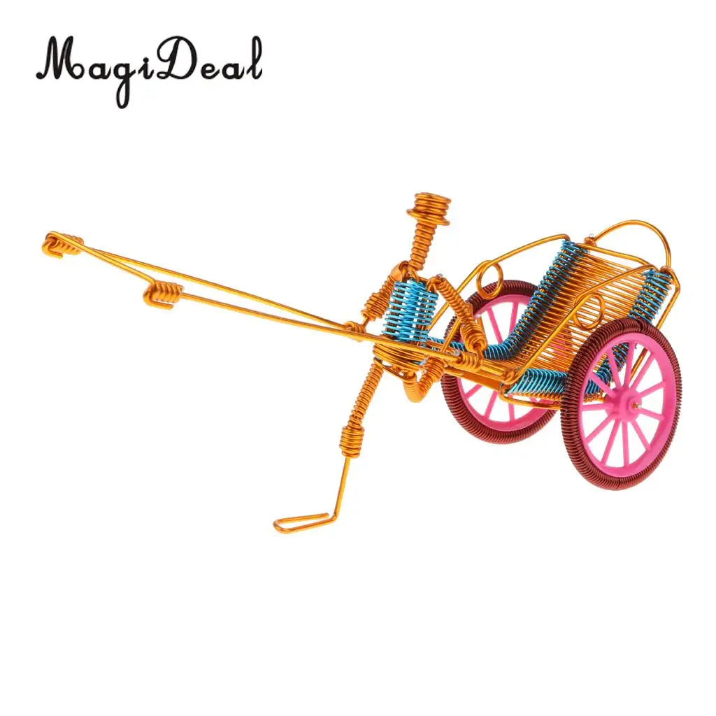 MagiDeal Retro Handicraft - Vintage Iron Rickshaw Model Handmade Iron Tricycle Desktop Decoration Souvenirs Gift
MagiDeal Retro Handicraft - Vintage Iron Rickshaw Model Handmade Iron Tricycle Desktop Decoration Souvenirs Gift