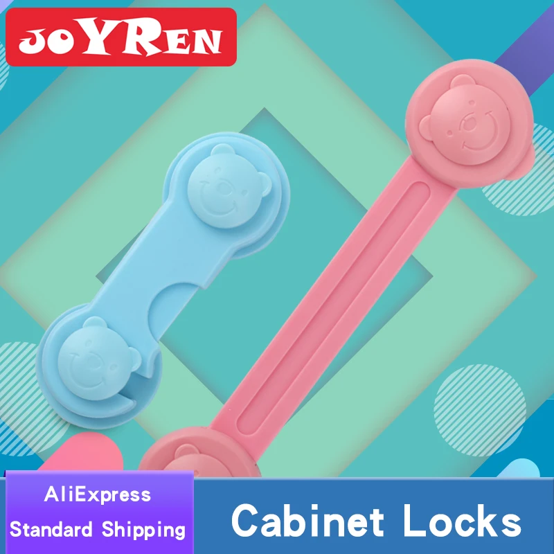 Baby Safety Cabinet Lock Latch by JOYREN -Set of 2 - Refrigerator Lock-Drawer Lock to Safeguard Toddlers Baby Toilet locks
Baby Safety Cabinet Lock Latch by JOYREN -Set of 2 - Refrigerator Lock-Drawer Lock to Safeguard Toddlers Baby Toilet locks