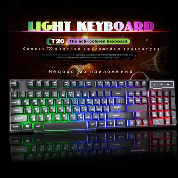 104 Keycaps Gaming Wired USB Russian Keyboards Computer keyboard Backlight for Desktop Gamer PC Cool
104 Keycaps Gaming Wired USB Russian Keyboards Computer keyboard Backlight for Desktop Gamer PC Cool