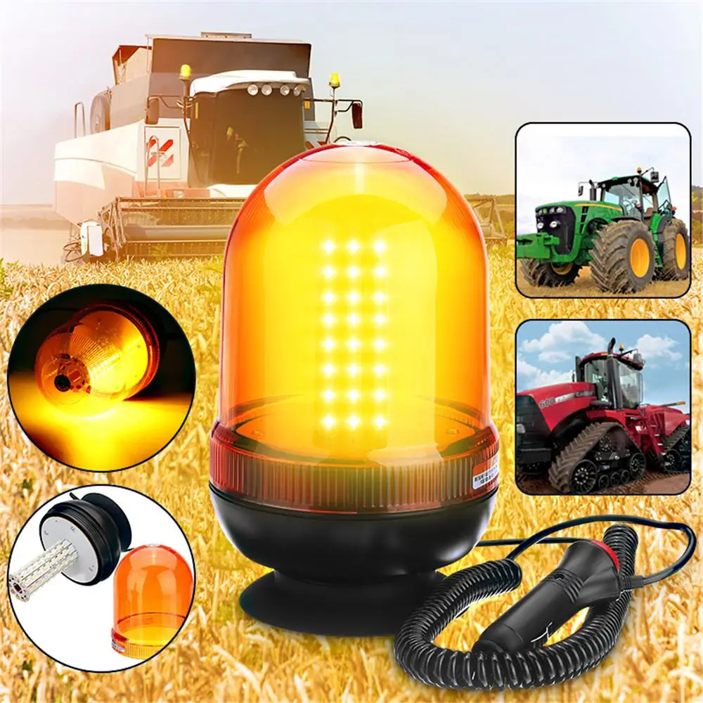 12V-24V 80LED LED Flashing Beacon Warning Light Rotating Strobe Lamp Amber For Car Tractor
12V-24V 80LED LED Flashing Beacon Warning Light Rotating Strobe Lamp Amber For Car Tractor
