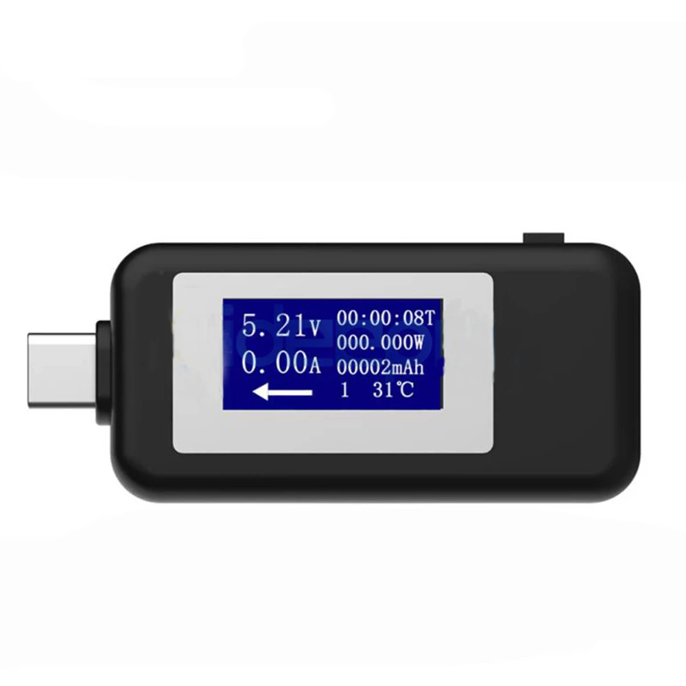 Тип C USB Тестер DC Цифровой вольтметр измеритель напряжения Амперметр детектор