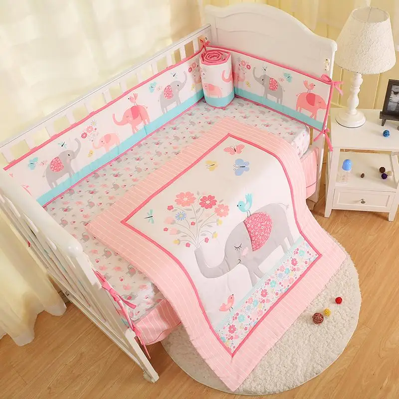 Baby Bedding Four Piece Newest Pink Stereo Embroidered Children's Comfortable Bumper Pad Fitted Sheet Bed Spread
Baby Bedding Four Piece Newest Pink Stereo Embroidered Children's Comfortable Bumper Pad Fitted Sheet Bed Spread