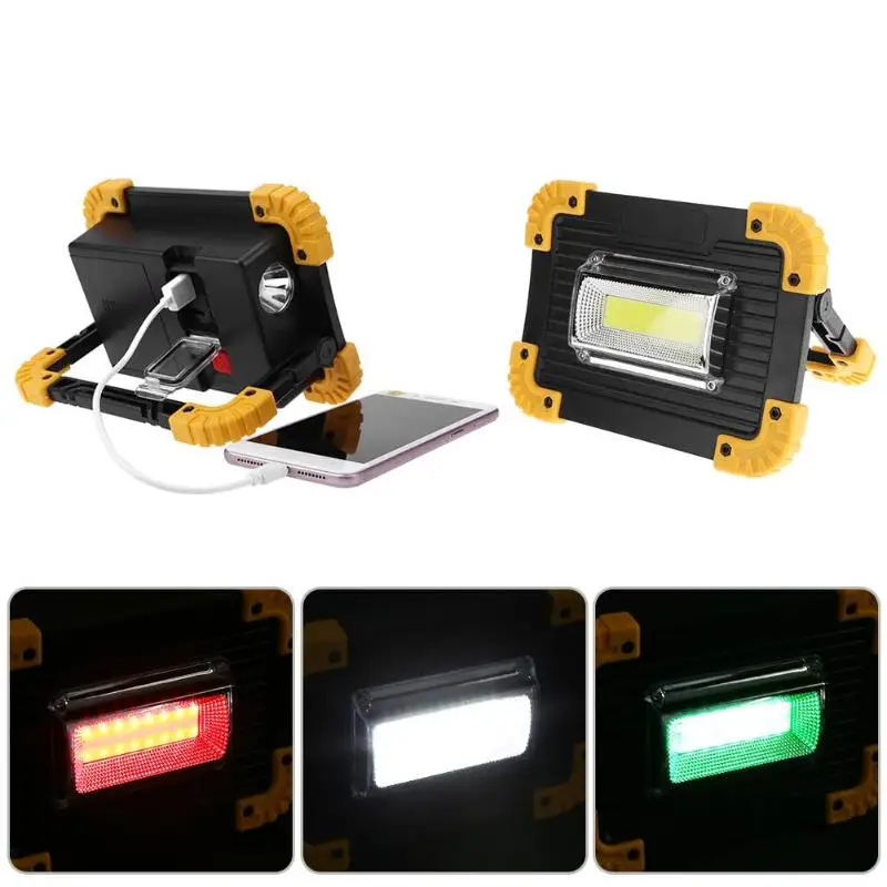 20W 400LM Multifunctional LED Spotlight Floodlight Portable USB Charging/Battery Powered Rechargeable Outdoor Camping Work Lamps
20W 400LM Multifunctional LED Spotlight Floodlight Portable USB Charging/Battery Powered Rechargeable Outdoor Camping Work Lamps