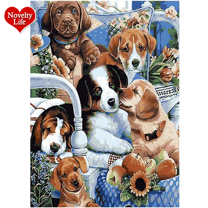 New Animals Acrylic Picture Painting By Numbers Dogs Hand Painted Gift Home Decor Wall Art Canvas Painting Decoration With Frame
New Animals Acrylic Picture Painting By Numbers Dogs Hand Painted Gift Home Decor Wall Art Canvas Painting Decoration With Frame