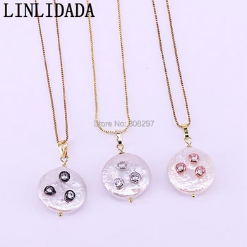 5Pcs Fashion Jewelry Round Freshwater Pearl Charms Pendants Necklaces Women Gifts
5Pcs Fashion Jewelry Round Freshwater Pearl Charms Pendants Necklaces Women Gifts