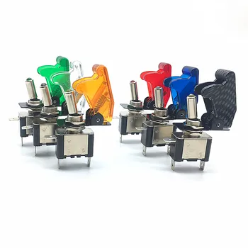 1PC Auto Car Boat Truck Illuminated Led Toggle Switch With Safety Aircraft Flip Cover Guard Red Blue Green Yellow White 12V 20A
1PC Auto Car Boat Truck Illuminated Led Toggle Switch With Safety Aircraft Flip Cover Guard Red Blue Green Yellow White 12V 20A