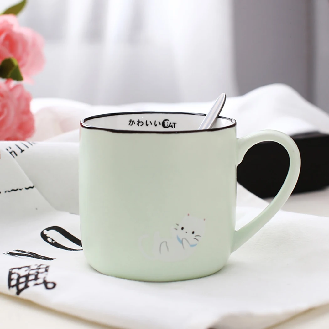 1Pc Safety Anti-Scalding Ceramic Mug Cat Printed Multi-Purpose Milk Mug Coffee Mug Tea Mug With Spoon Home Kitchen Supplies
1Pc Safety Anti-Scalding Ceramic Mug Cat Printed Multi-Purpose Milk Mug Coffee Mug Tea Mug With Spoon Home Kitchen Supplies