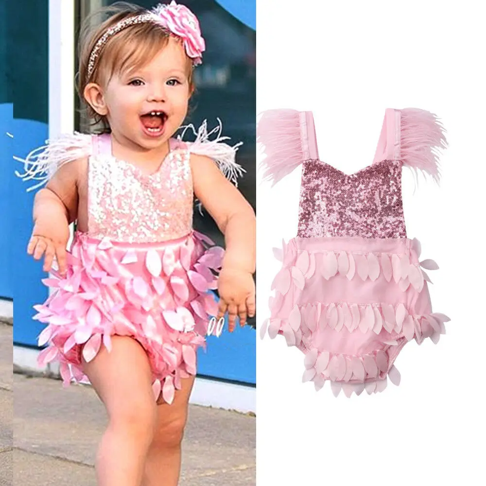 2019 Canis Summer Newborn Baby Girl Sequin Tassel Bodysuit Jumpsuit Party Outfit Pink Cute Sunsuit
2019 Canis Summer Newborn Baby Girl Sequin Tassel Bodysuit Jumpsuit Party Outfit Pink Cute Sunsuit