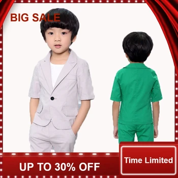 Summer Baby Suits 2-10Years Boys Prom suits Short Sleeve Kids Garment Children Blazers Sets Green/gray
Summer Baby Suits 2-10Years Boys Prom suits Short Sleeve Kids Garment Children Blazers Sets Green/gray