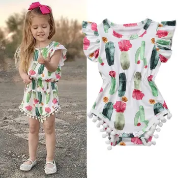 Newborn Infant Short Sleeve Toddler Floral Print Baby Summer Girls Romper Jumpsuit Cactus Clothes Sunsuit Outfit 0-24M
Newborn Infant Short Sleeve Toddler Floral Print Baby Summer Girls Romper Jumpsuit Cactus Clothes Sunsuit Outfit 0-24M