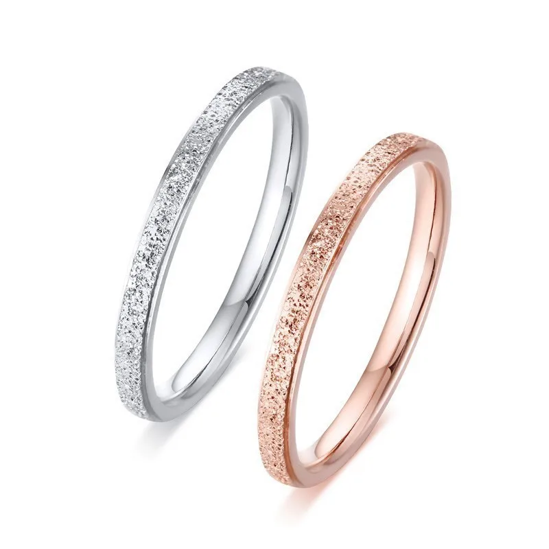 Thin Women Ring Matt Stainless Steel Silver Rose Gold Color Charm Girl Lady Gifts Stacking Elegant Jewelry
Thin Women Ring Matt Stainless Steel Silver Rose Gold Color Charm Girl Lady Gifts Stacking Elegant Jewelry