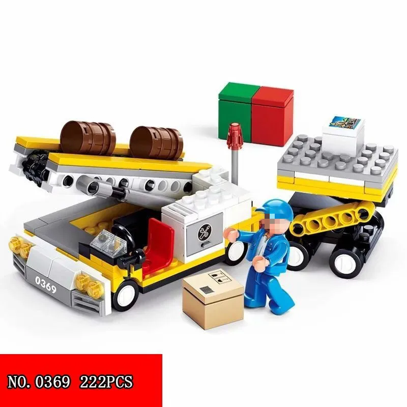 222pcs New Assembling Building Block Aviation World Luggage Delivery Airport Series Alpinia Plastic Building Blocks Toys 0369
222pcs New Assembling Building Block Aviation World Luggage Delivery Airport Series Alpinia Plastic Building Blocks Toys 0369