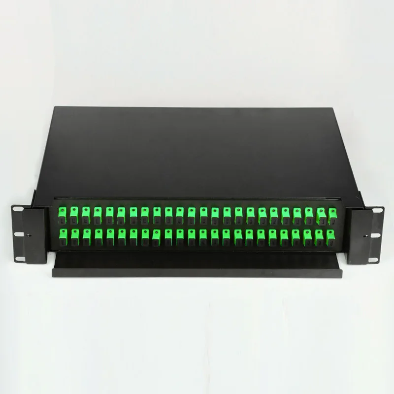 48 Port Optical Fiber Terminal Box Fiber Patch Panel SC FC LC Pigtail ODF 2U 48 single mode multimode Factory wholesale
48 Port Optical Fiber Terminal Box Fiber Patch Panel SC FC LC Pigtail ODF 2U 48 single mode multimode Factory wholesale