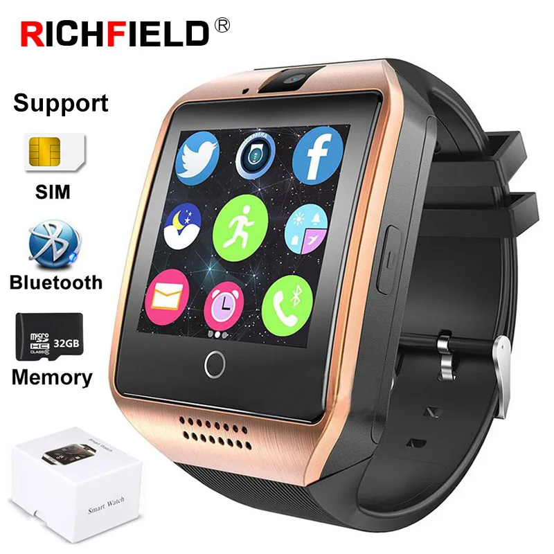 Q18 Smart Watch Men Sim Card Bluetooth Phone Watch Support 32GB TF Fitness Activity Tracker Whatsapp Smartwatch For IOS Android
Q18 Smart Watch Men Sim Card Bluetooth Phone Watch Support 32GB TF Fitness Activity Tracker Whatsapp Smartwatch For IOS Android