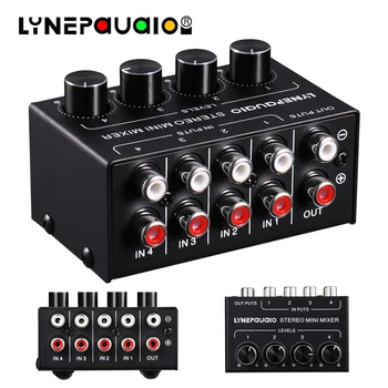 Mixer Four Channel Passive Stereo Mixer 4 Input 1 Output Mixer or 1 Input 4 Output Splitter Independent Volume Adjustment
Mixer Four Channel Passive Stereo Mixer 4 Input 1 Output Mixer or 1 Input 4 Output Splitter Independent Volume Adjustment