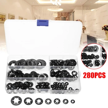 280Pcs Locking Washers Set Locking Washers Assortment Speed Clips Fasteners Internal Tooth Star-lock
280Pcs Locking Washers Set Locking Washers Assortment Speed Clips Fasteners Internal Tooth Star-lock
