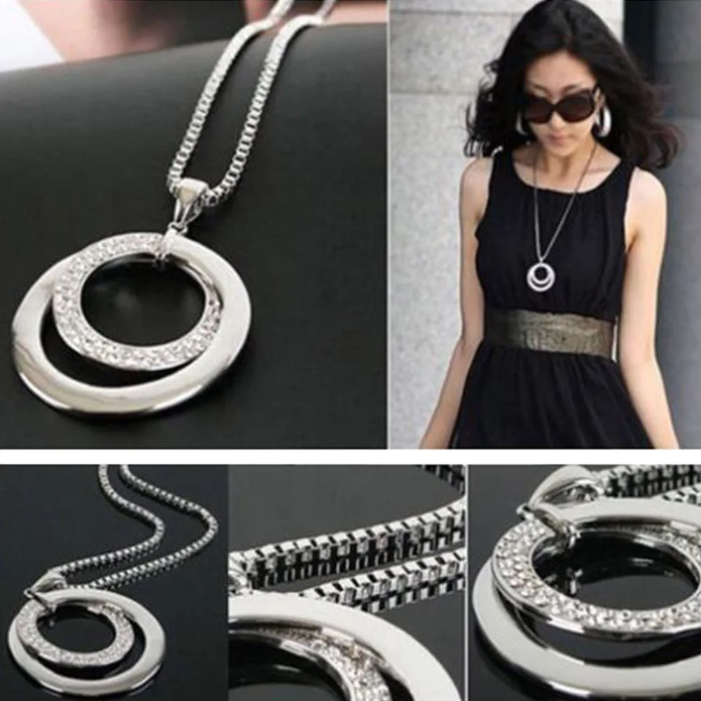 Long Chain Women Fashion Crystal Rhinestone Silver Plated Pendant Necklace Charm Women Friend Gift
Long Chain Women Fashion Crystal Rhinestone Silver Plated Pendant Necklace Charm Women Friend Gift