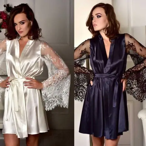 Sexy Lingerie Women Silk Lace Robe Dress Babydoll Nightdress Nightgown Sleepwear Clothes
Sexy Lingerie Women Silk Lace Robe Dress Babydoll Nightdress Nightgown Sleepwear Clothes
