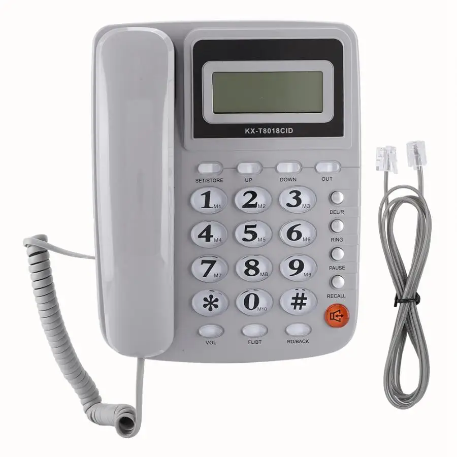 FSK/DTMF Caller ID Telephone 24 Ringtone Landline Phone Home Office Hotel Grey home phone
FSK/DTMF Caller ID Telephone 24 Ringtone Landline Phone Home Office Hotel Grey home phone