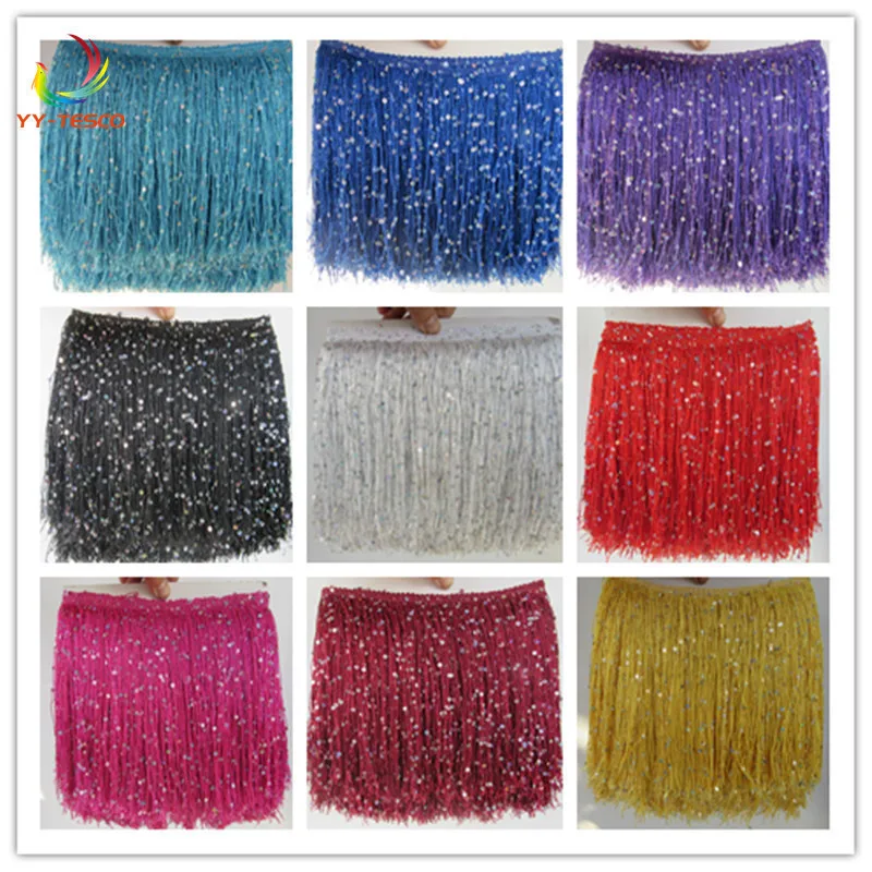 Fringe Tassel Lace Ribbon 1Yards/Lot Polyester Trimming Tassel Trim 20cm long Latin Dance dress clothing Macrame decoration DIY
Fringe Tassel Lace Ribbon 1Yards/Lot Polyester Trimming Tassel Trim 20cm long Latin Dance dress clothing Macrame decoration DIY