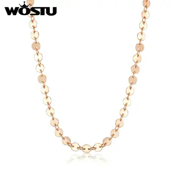 WOSTU 2020 Fashion Women Necklaces Gold Color Necklace For Women Long Chain Party Luxury Jewelry Valentine's Day Gift SDTN075
WOSTU 2020 Fashion Women Necklaces Gold Color Necklace For Women Long Chain Party Luxury Jewelry Valentine's Day Gift SDTN075