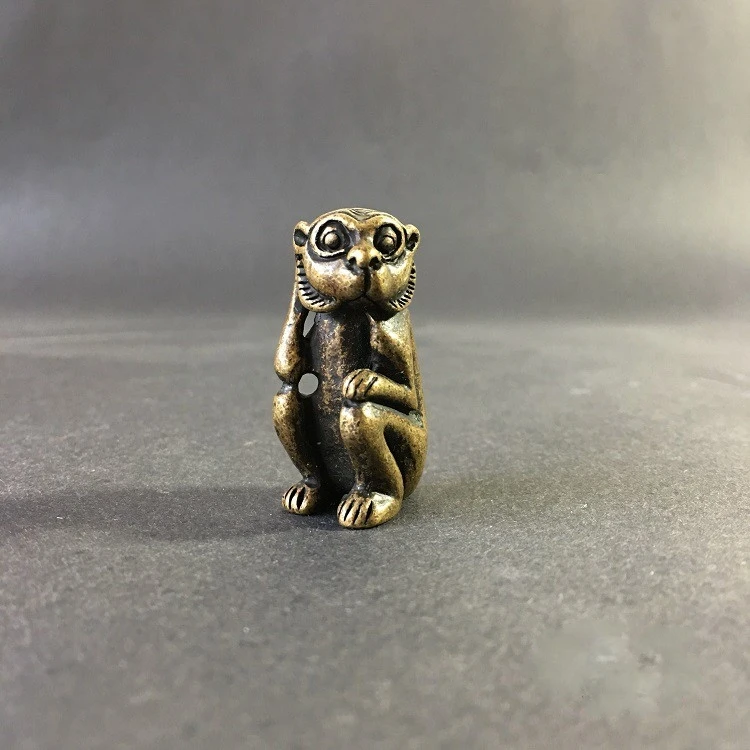 Collectable Chinese Brass Carved Animal Zodiac Lovely Sitting Monkey Exquisite Statuel
Collectable Chinese Brass Carved Animal Zodiac Lovely Sitting Monkey Exquisite Statuel