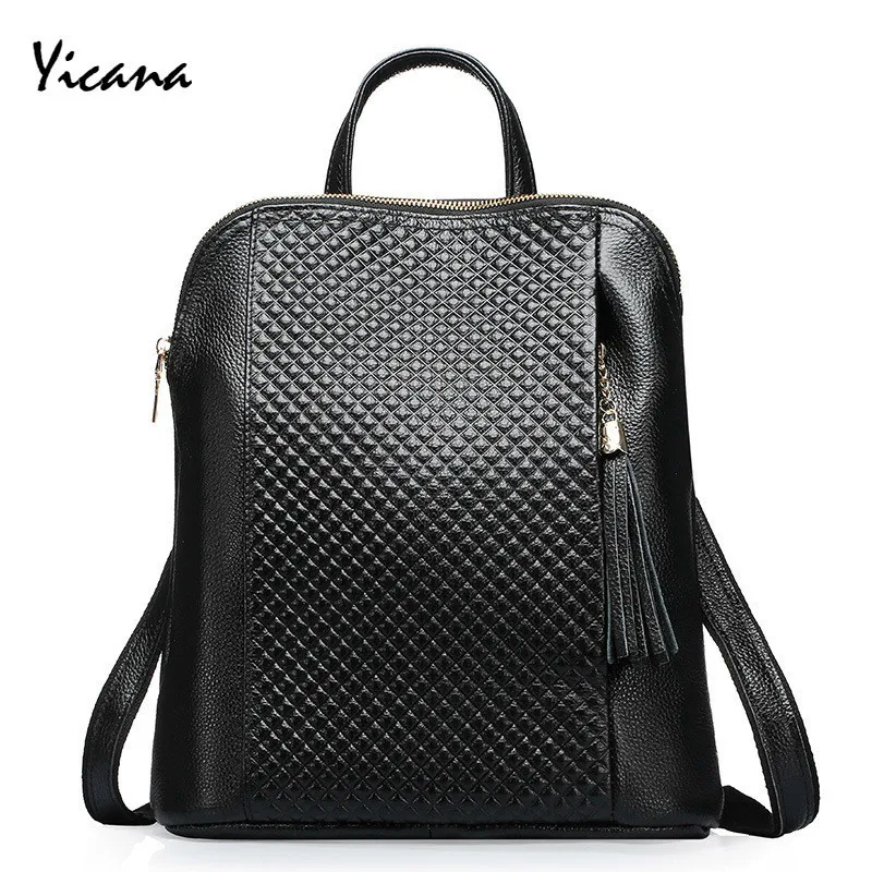 Yicana 2018 Spring/Summer New Style Genuine Leather Women Capacity Backpack Travelling Bag
Yicana 2018 Spring/Summer New Style Genuine Leather Women Capacity Backpack Travelling Bag