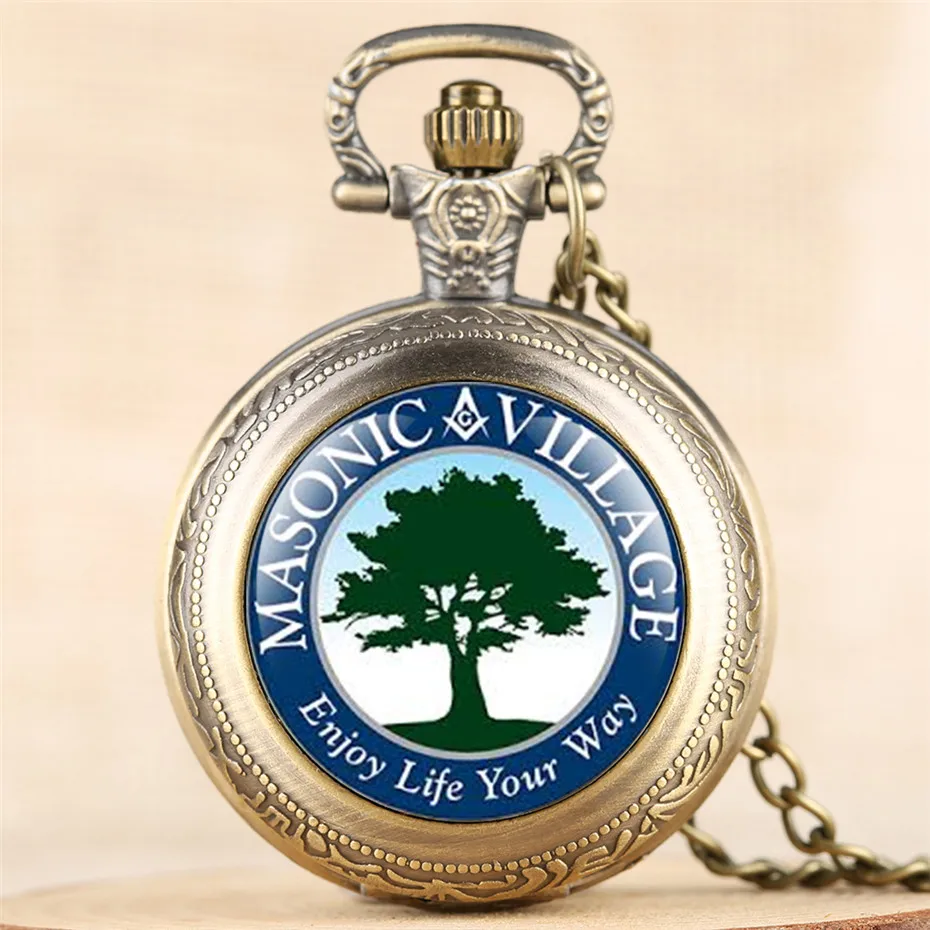 Masonic Village Design Quartz Pocket Watch Men Women Fob Retro Necklace Watch Classic Numerals Display Pendant Clock Full Hunter
Masonic Village Design Quartz Pocket Watch Men Women Fob Retro Necklace Watch Classic Numerals Display Pendant Clock Full Hunter