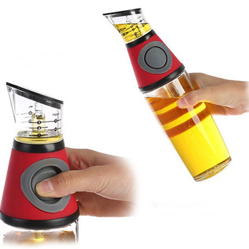 Olive Oil & Vinegar Dispenser Bottle 17oz Capacity Pump with Measuring No Drip Pouring Spout
Olive Oil & Vinegar Dispenser Bottle 17oz Capacity Pump with Measuring No Drip Pouring Spout