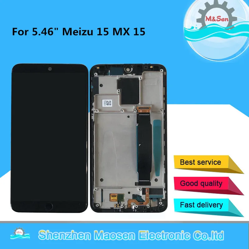 Original M&Sen For 5.46" Meizu 15 MX 15 MX15 M881Q C Snapdragon 660 Super AMOLED LCD Screen Display+Touch Panel Digitizer Frame
Original M&Sen For 5.46" Meizu 15 MX 15 MX15 M881Q C Snapdragon 660 Super AMOLED LCD Screen Display+Touch Panel Digitizer Frame